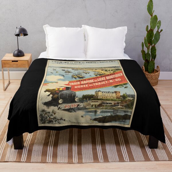 Item preview, Paris-Bordeaux retro poster designed and sold by CorasPosters.