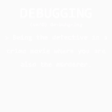 Artwork thumbnail, Debugging Definition | Funny Coding Programming Design by noirty