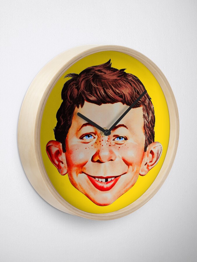 Alternate view of Mad Magazine Shirt, Sticker, Mask Clock
