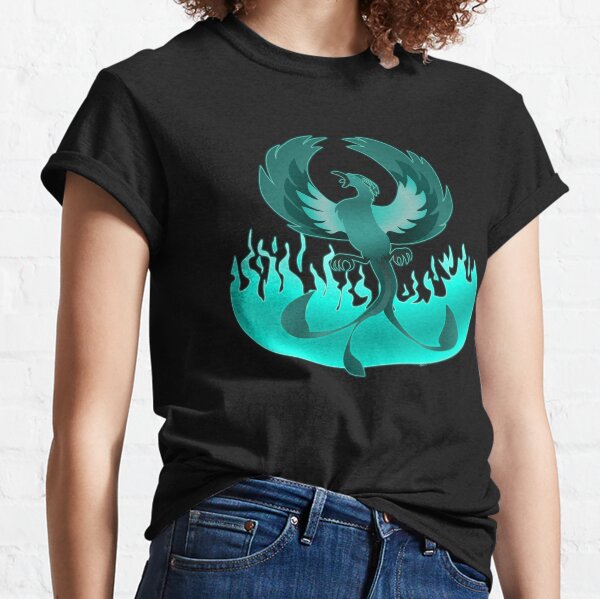 Turquoise Phoenix Classic T-Shirt