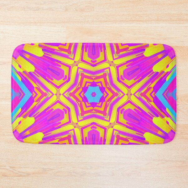 Item preview, Retro pink blue and yellow star designed and sold by BubbleCrumbs.