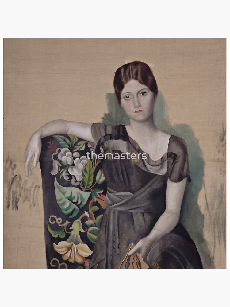 Portrait d'Olga dans un fauteuil (Olga in an Armchair) - Pablo Picasso by themasters