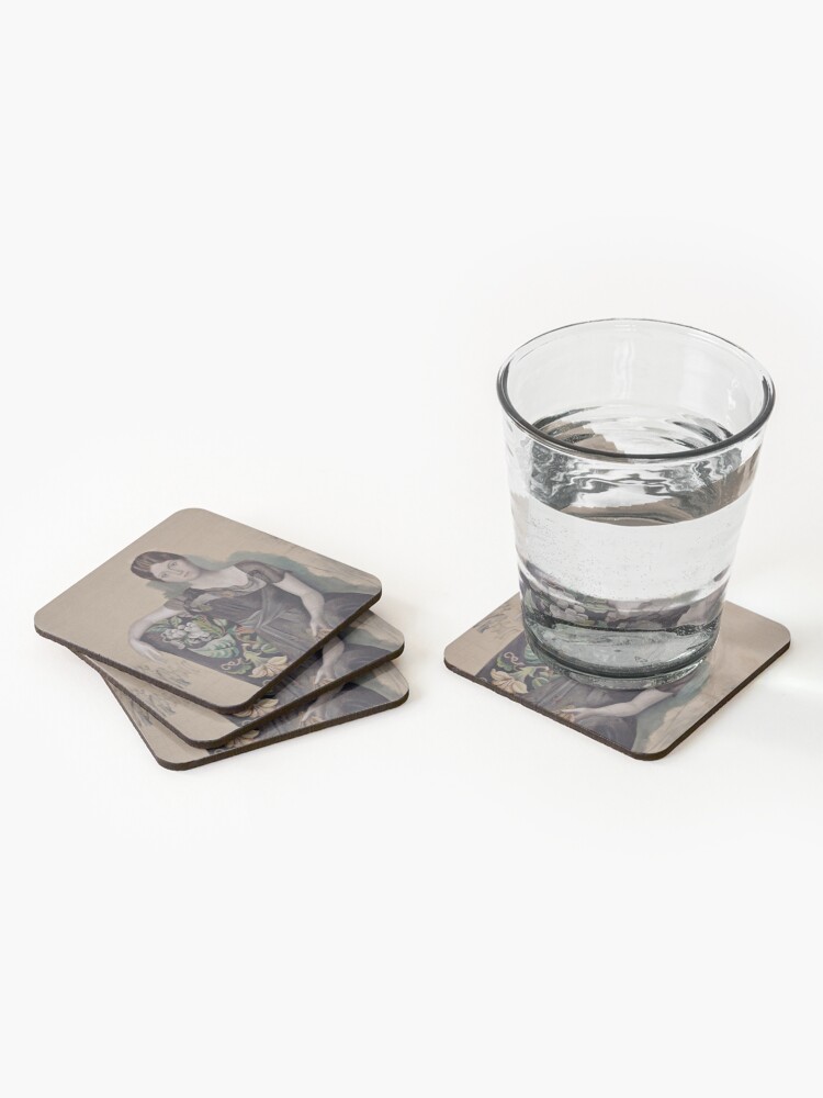 Alternate view of Portrait d'Olga dans un fauteuil (Olga in an Armchair) - Pablo Picasso Coasters (Set of 4)