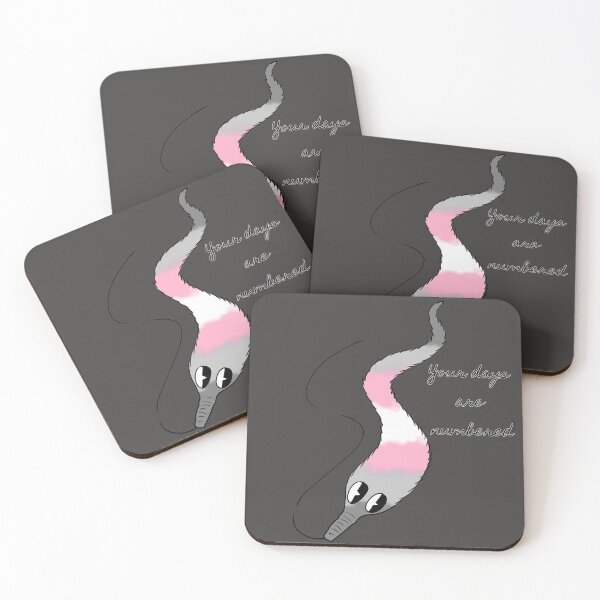 Item preview, Your days are numbered Demigirl pride worm designed and sold by SkeletalReigns.