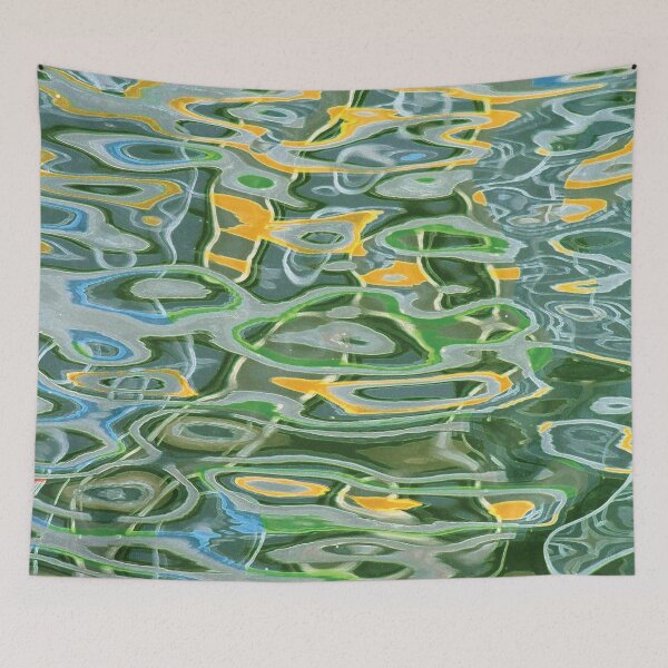 Item preview, green water circles designed and sold by Esther Frieda.