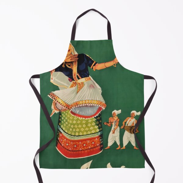Item preview, Manipuri Dancer retro poster designed and sold by CorasPosters.