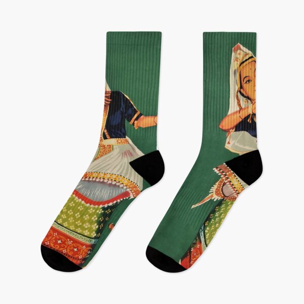 Item preview, Manipuri Dancer retro poster designed and sold by CorasPosters.