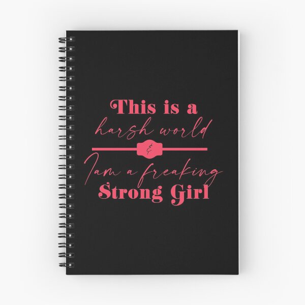 Item preview, This is a harsh world & I am a freaking Strong Girl designed and sold by Mindy Bubble.