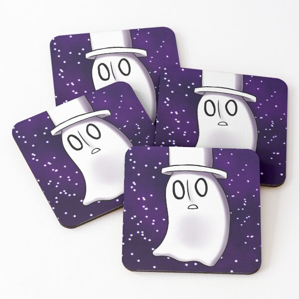 Napstablook Coasters (Set of 4)