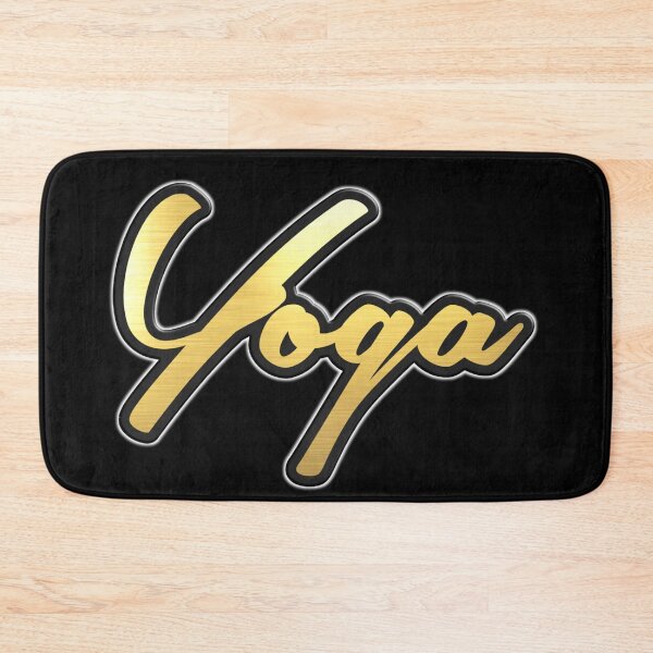 Item preview, Shiny black and Gold YOGA word ver1 designed and sold by smARTwork.
