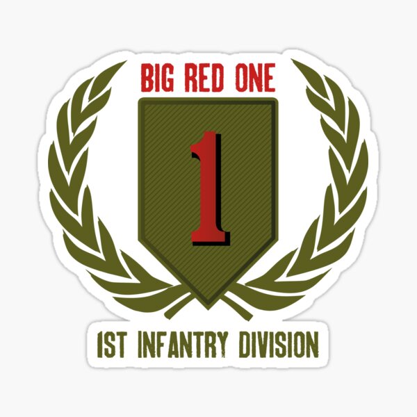 Big One / 1st Infantry Division" Sticker for Sale by |
