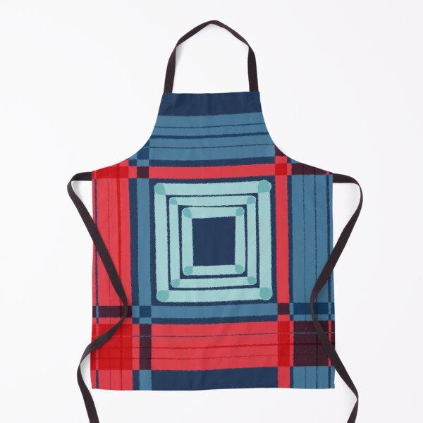 Artikelvorschau, Rot Blau Plaid Quadrate Muster entworfen und verkauft von Life Is Beautiful.