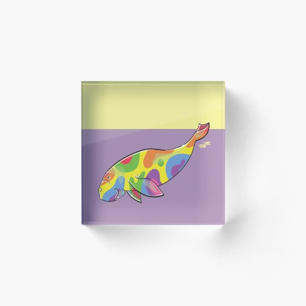 COMMIC OCEAN Rainbow Dugong Acrylic Block