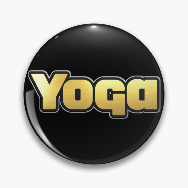 Item preview, Shiny black and Gold YOGA word ver3 designed and sold by smARTwork.