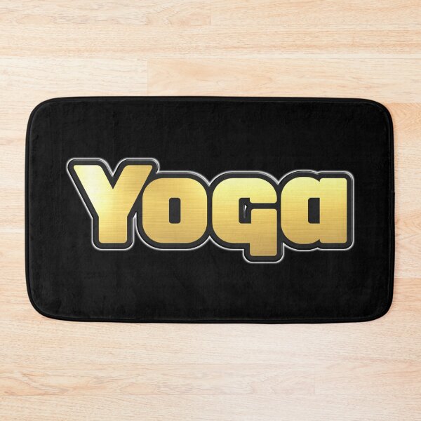 Item preview, Shiny black and Gold YOGA word ver3 designed and sold by smARTwork.