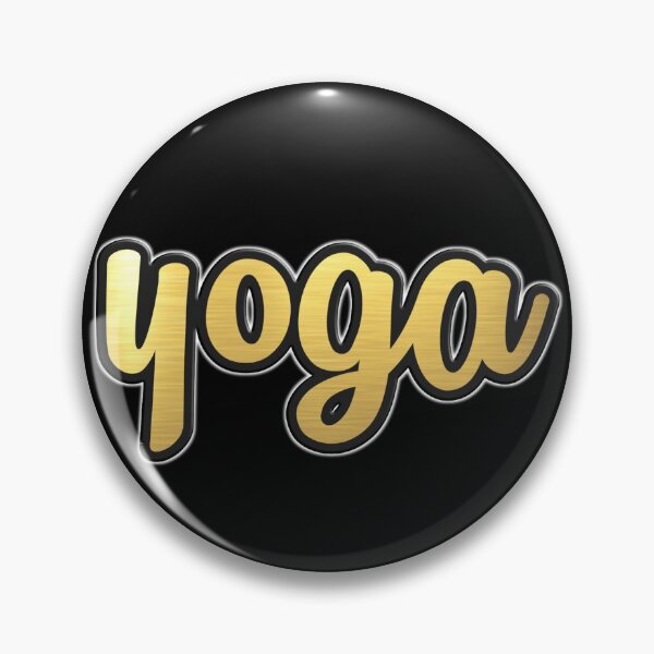 Item preview, Shiny black and Gold YOGA word ver4 designed and sold by smARTwork.