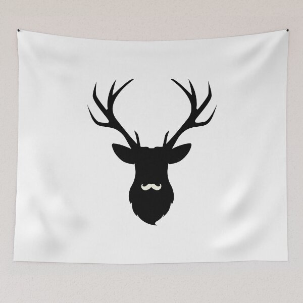 Item preview, Deer with funny mustache designed and sold by 397HOUSE Your happy time.