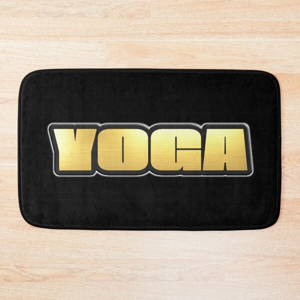 Item preview, Shiny black and Gold YOGA word ver5 designed and sold by smARTwork.