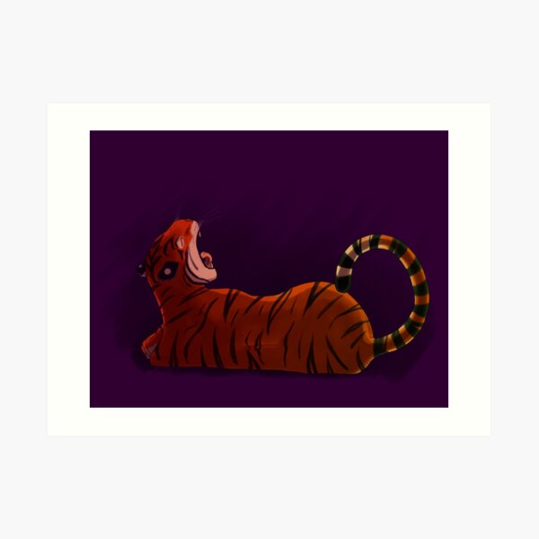 Purple tiger Art Print