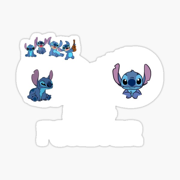 stitch people gift for fans happy and cute Sticker for Sale by  Theresapher65