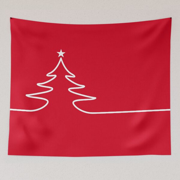 Item preview, White Abstract Christmas Tree designed and sold by FeatureGifts.