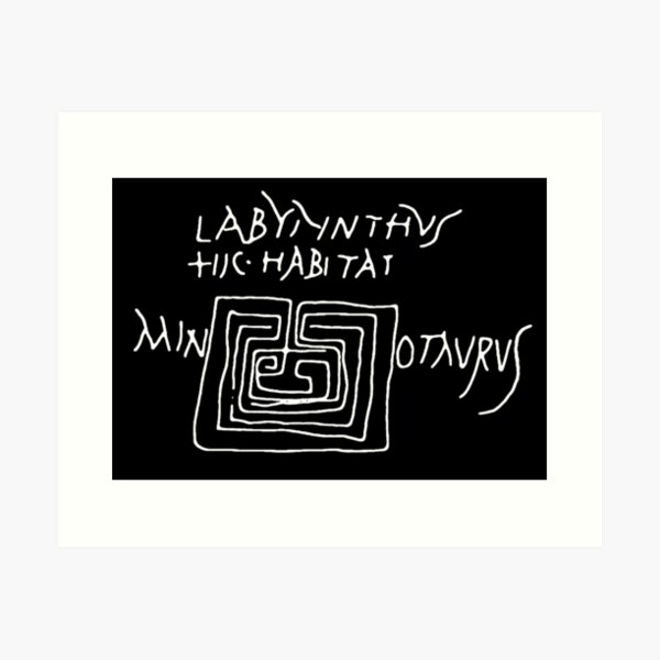 Item preview, Pompeii Labyrinth Graffiti  designed and sold by DotorEaon.