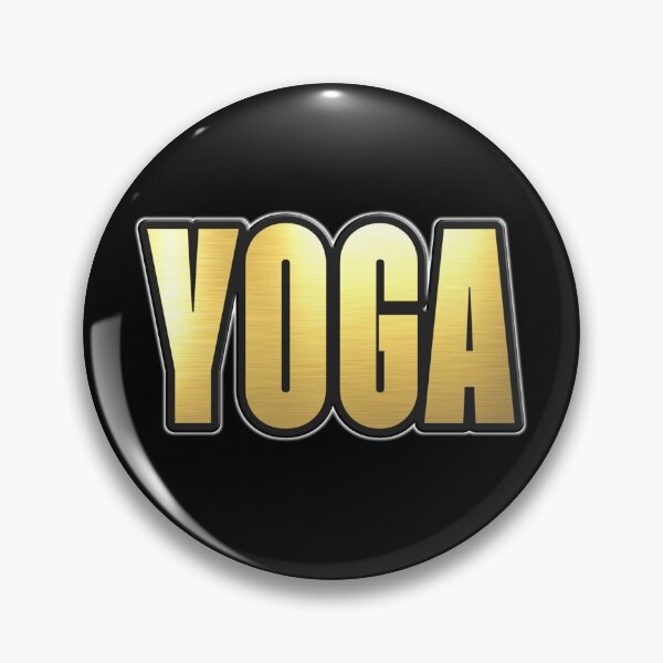 Item preview, Shiny black and Gold YOGA word ver6 designed and sold by smARTwork.