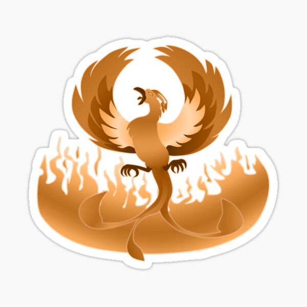 Bronze Phoenix Sticker
