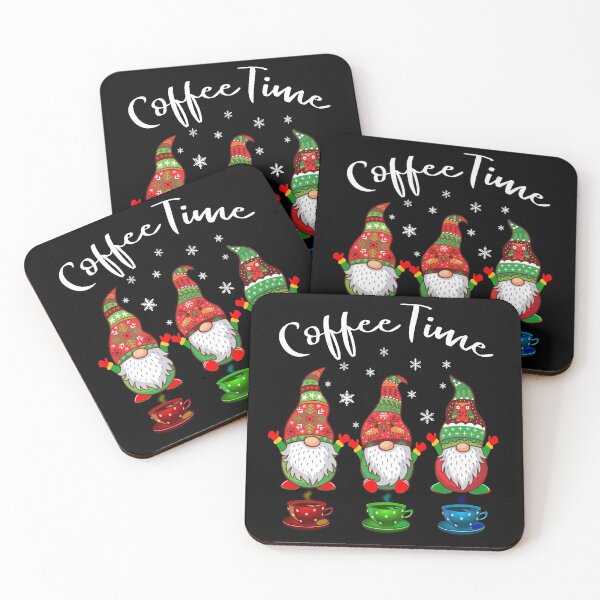 Item preview, Coffee Times With Three Gnomes Merry Christmas designed and sold by MinsND.