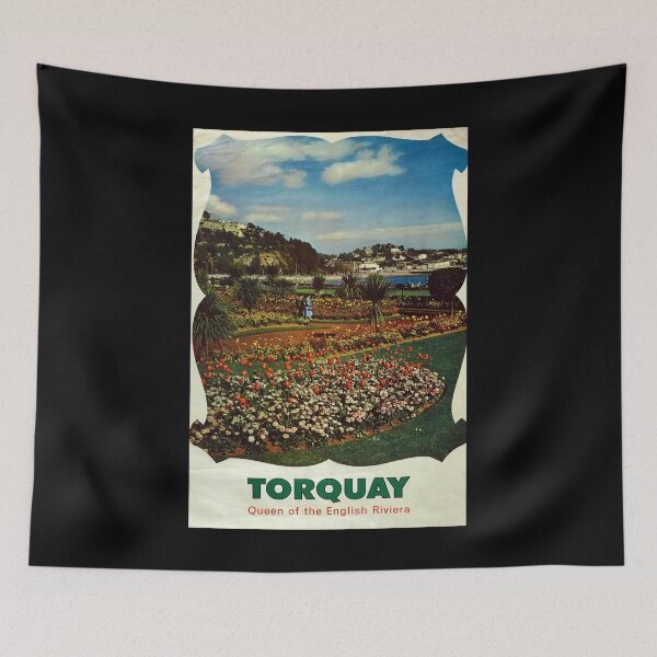 Item preview, Torquay retro poster designed and sold by CorasPosters.