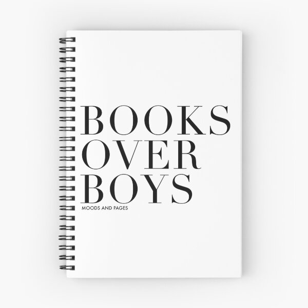 Item preview, Books over Boys (white) designed and sold by MoodsandPages.