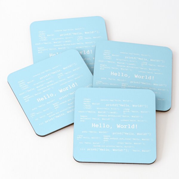 Item preview, Hello, World! Light Blue designed and sold by PatientCitizen.