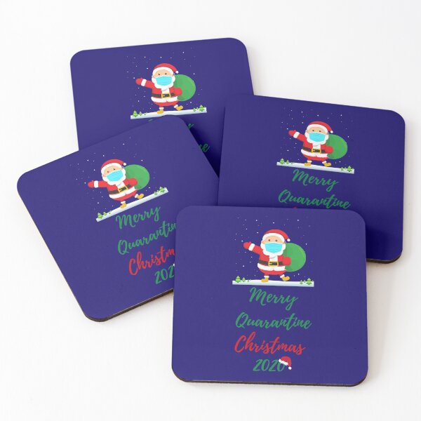 Item preview, merry quarantine christmas 2020 sticker, santa 2020  designed and sold by Hey-Nice-Shirt.