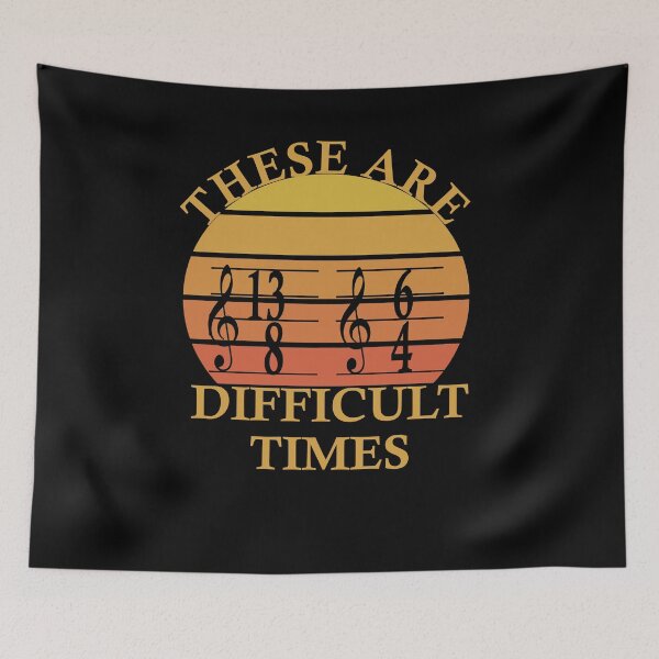 Item preview, These Are Difficult Times Vintage designed and sold by aymen assassi.