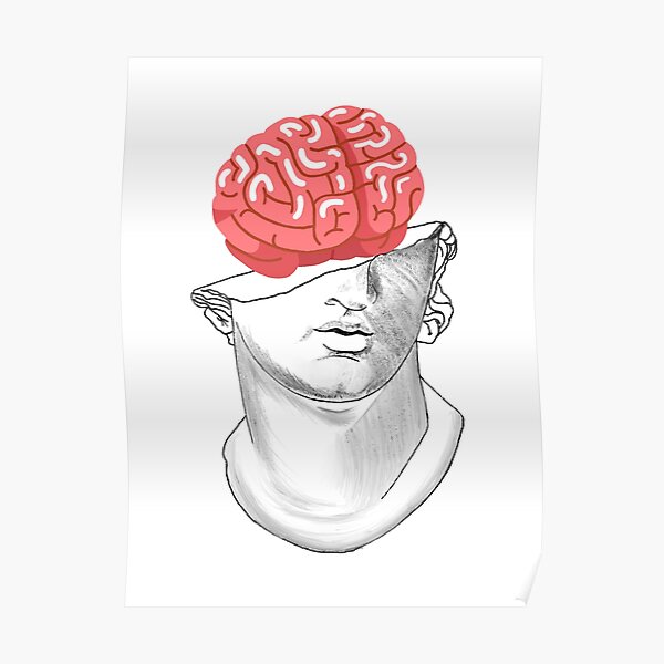 "Can’t Put Brains in Statues" Poster for Sale by Rhianim8r Redbubble