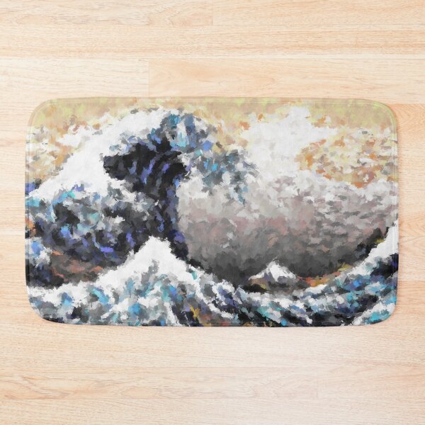 Item preview, The Great Wave Off Kanagawa - Abstract Oil Artwork designed and sold by onicon.