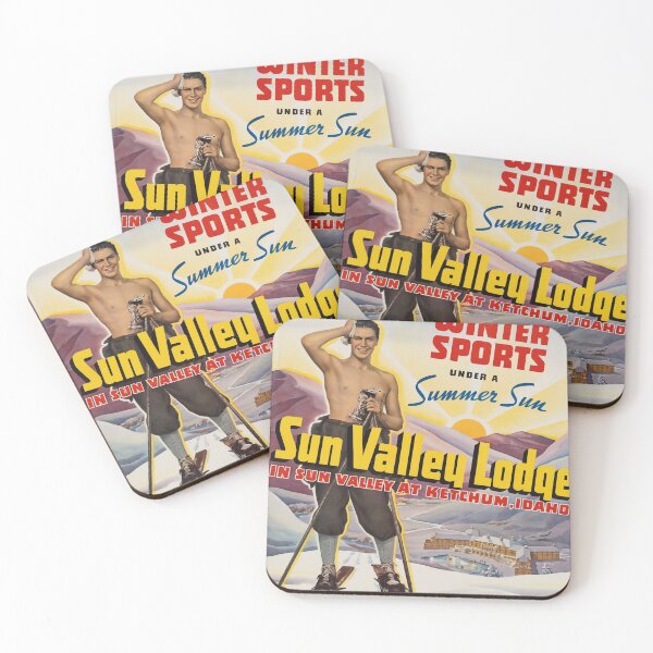 Item preview, Sun Valley retro poster designed and sold by CorasPosters.