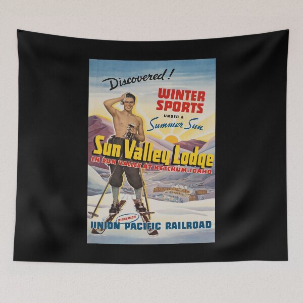 Item preview, Sun Valley retro poster designed and sold by CorasPosters.