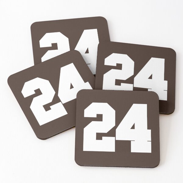 Item preview, 24 Number Cleveland Sports Twenty-Four Brown Jersey designed and sold by HelloFromAja.