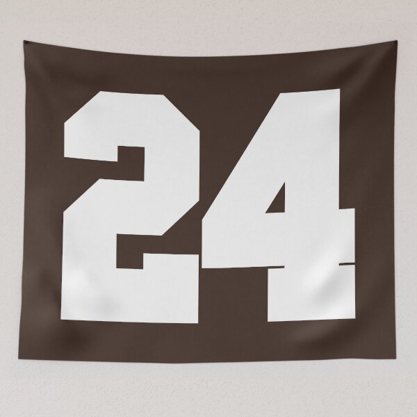 Item preview, 24 Number Cleveland Sports Twenty-Four Brown Jersey designed and sold by HelloFromAja.