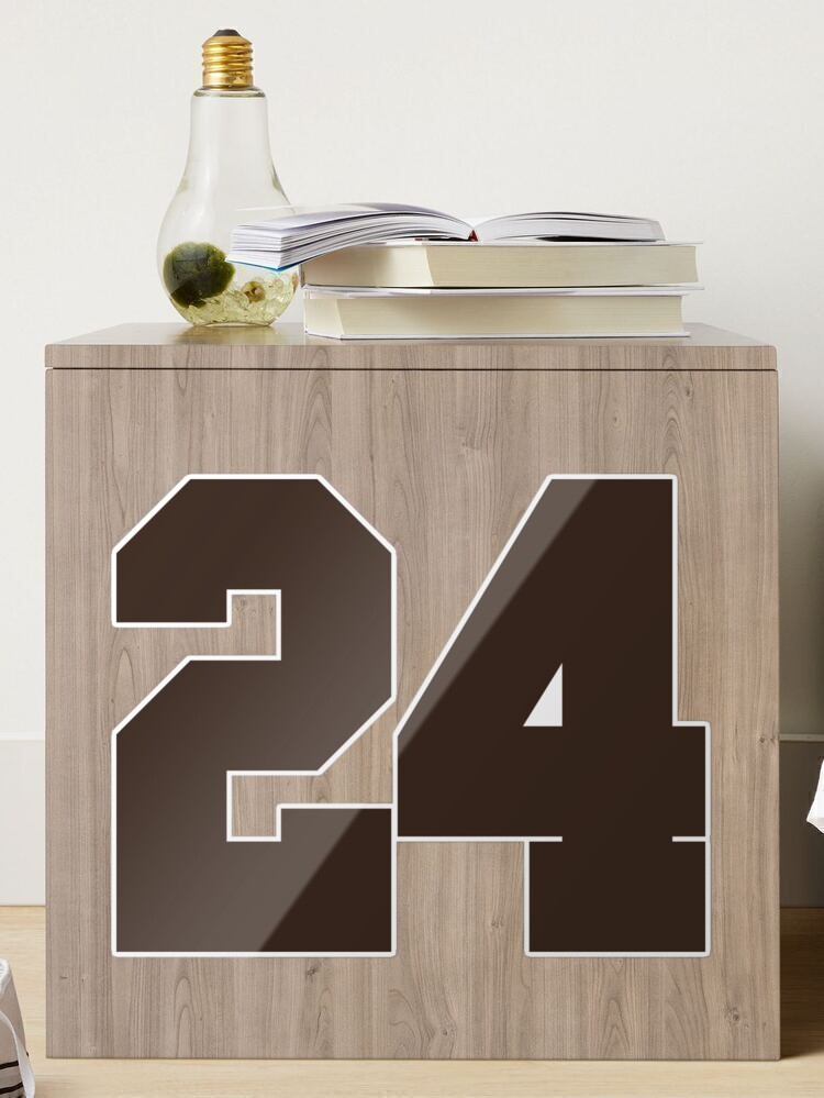 11 Number Cleveland Sports Eleven Brown Jersey Sticker for Sale by  HelloFromAja