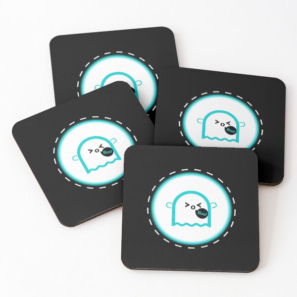 Item preview, Cute ghost-Boo! BlackBG designed and sold by mixMixtli.
