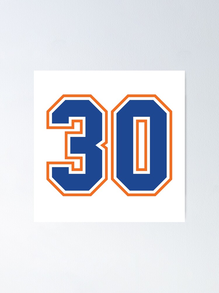 Thirty Jersey Number Sports 30 Poster for Sale by HelloFromAja