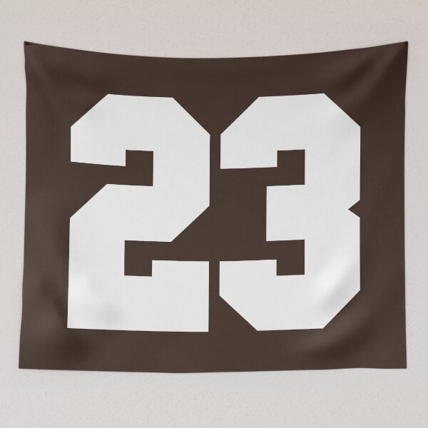Item preview, 23 Number Cleveland Sports Twenty-Three Brown Jersey designed and sold by HelloFromAja.