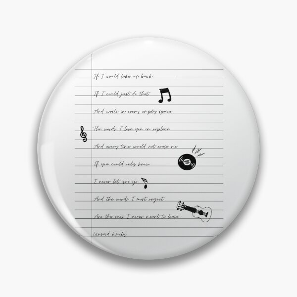 Item preview, unsaid Emily lyrics letter with doodle julie and the phantoms designed and sold by jatphantoms.