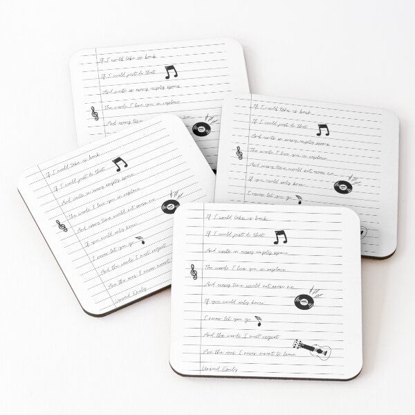 Item preview, unsaid Emily lyrics letter with doodle julie and the phantoms designed and sold by jatphantoms.