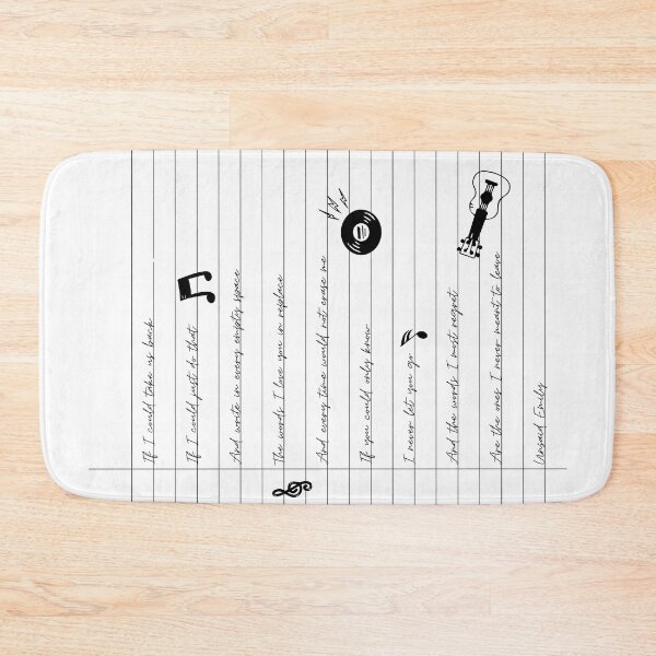 Item preview, unsaid Emily lyrics letter with doodle julie and the phantoms designed and sold by jatphantoms.