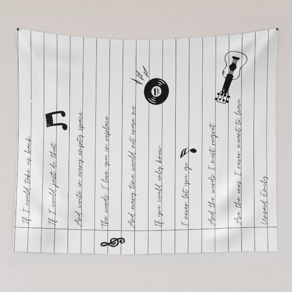 Item preview, unsaid Emily lyrics letter with doodle julie and the phantoms designed and sold by jatphantoms.