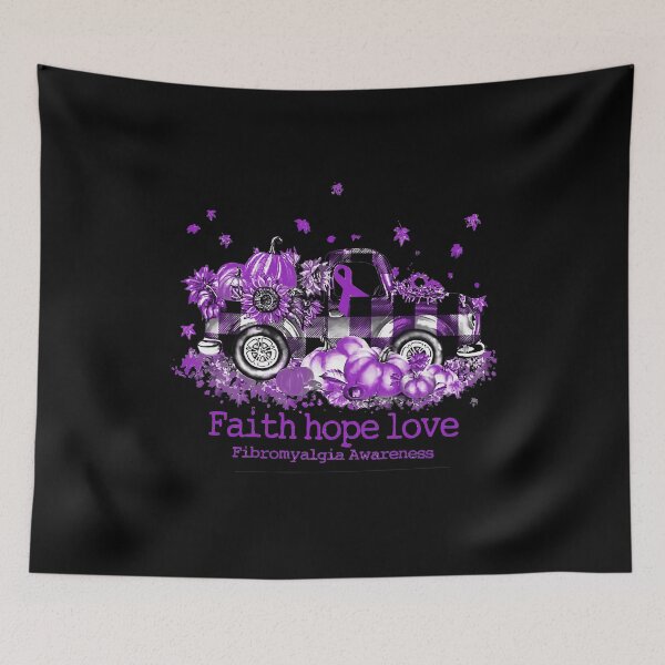 Item preview, Faith Hope Love Fibromyalgia Awareness designed and sold by KathysRyan.