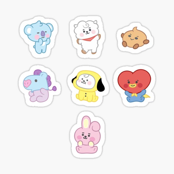 BTS Baby BT21 Pastel Pegatinas Pegatina